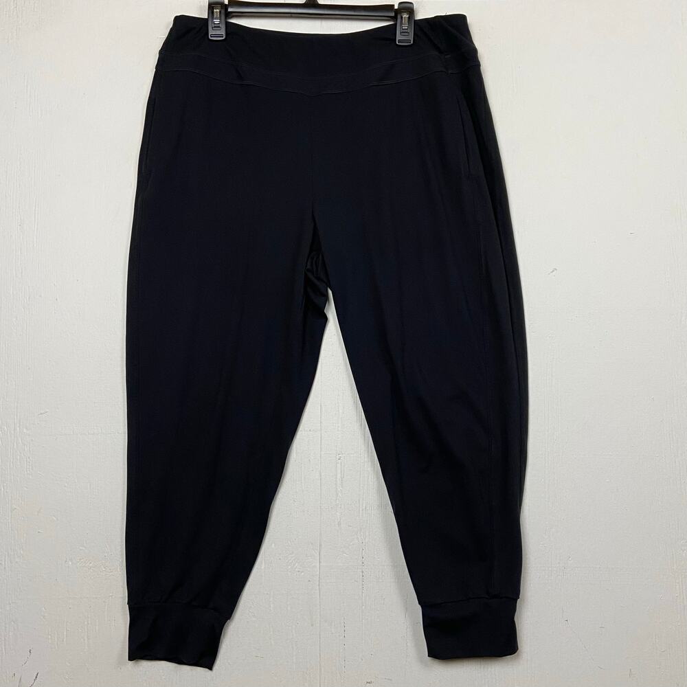 Mondetta Women's Black Soft Knit Athleisure Jogger Pants Size XL